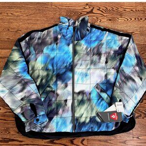 Free People Movement Pippa Printed Packable Puffer Jacket Blurry Flowers Combo L